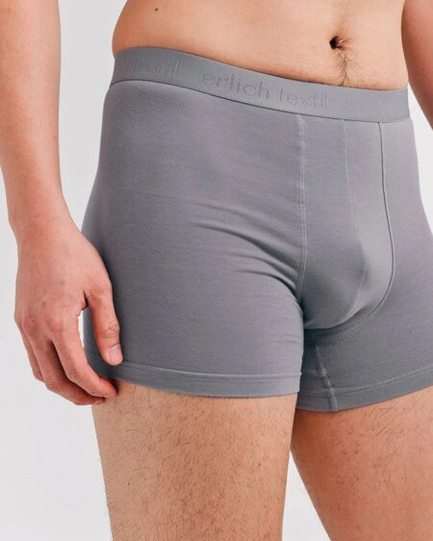 erlich textil Casual Cotton Pants, enge Boxershorts mit 95% Baumwolle (aus kontrolliert biologischem Anbau), made in Europe – Ansicht 2