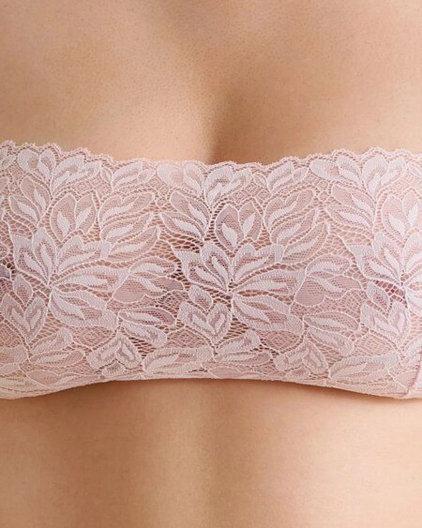erlich textil Dreamy Lace Bandeau Bralette mit Spitze, made in Europe – Ansicht 3