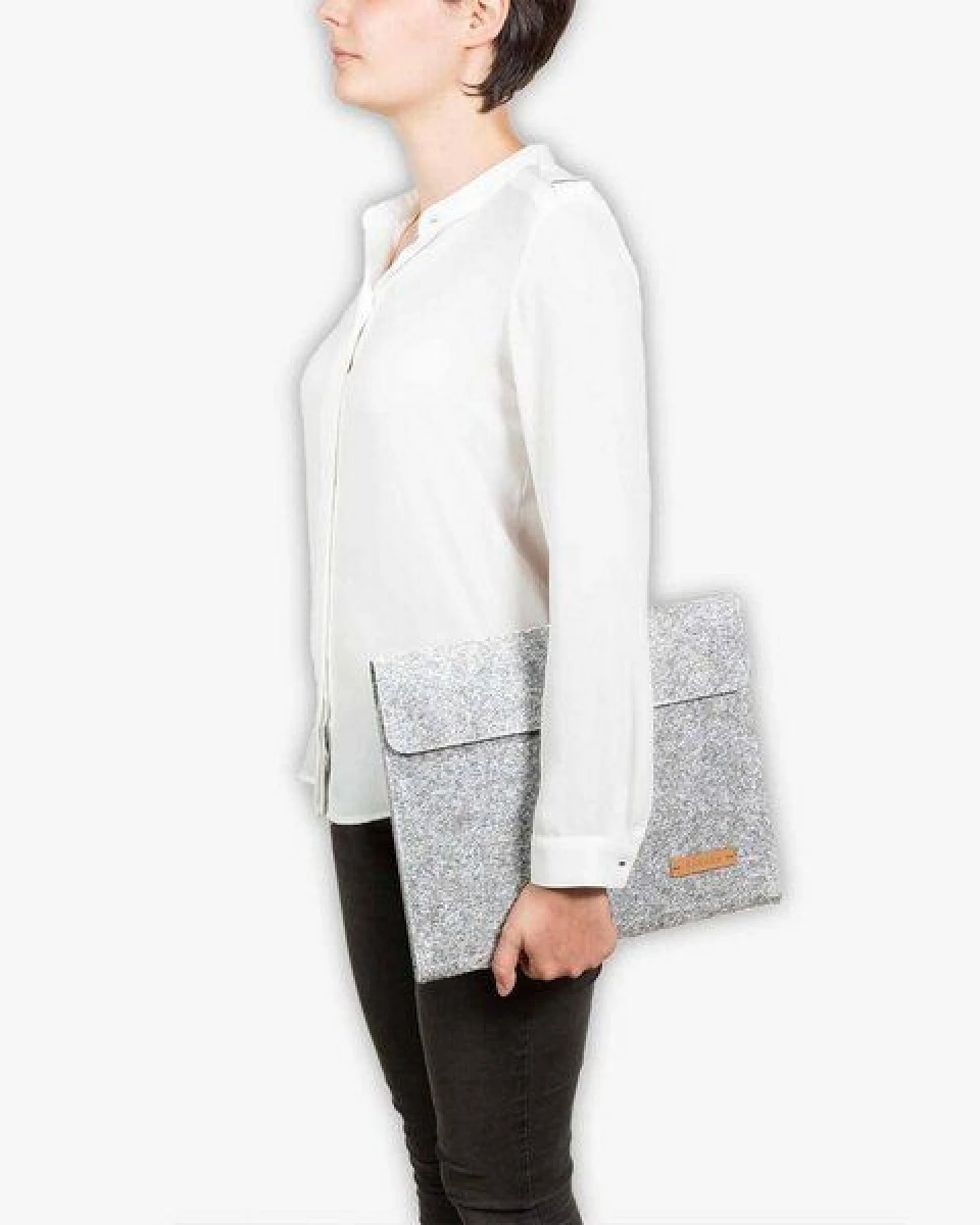 Råvare Dokumentenmappe HUGGO in hellgrau-beige – Ansicht 3