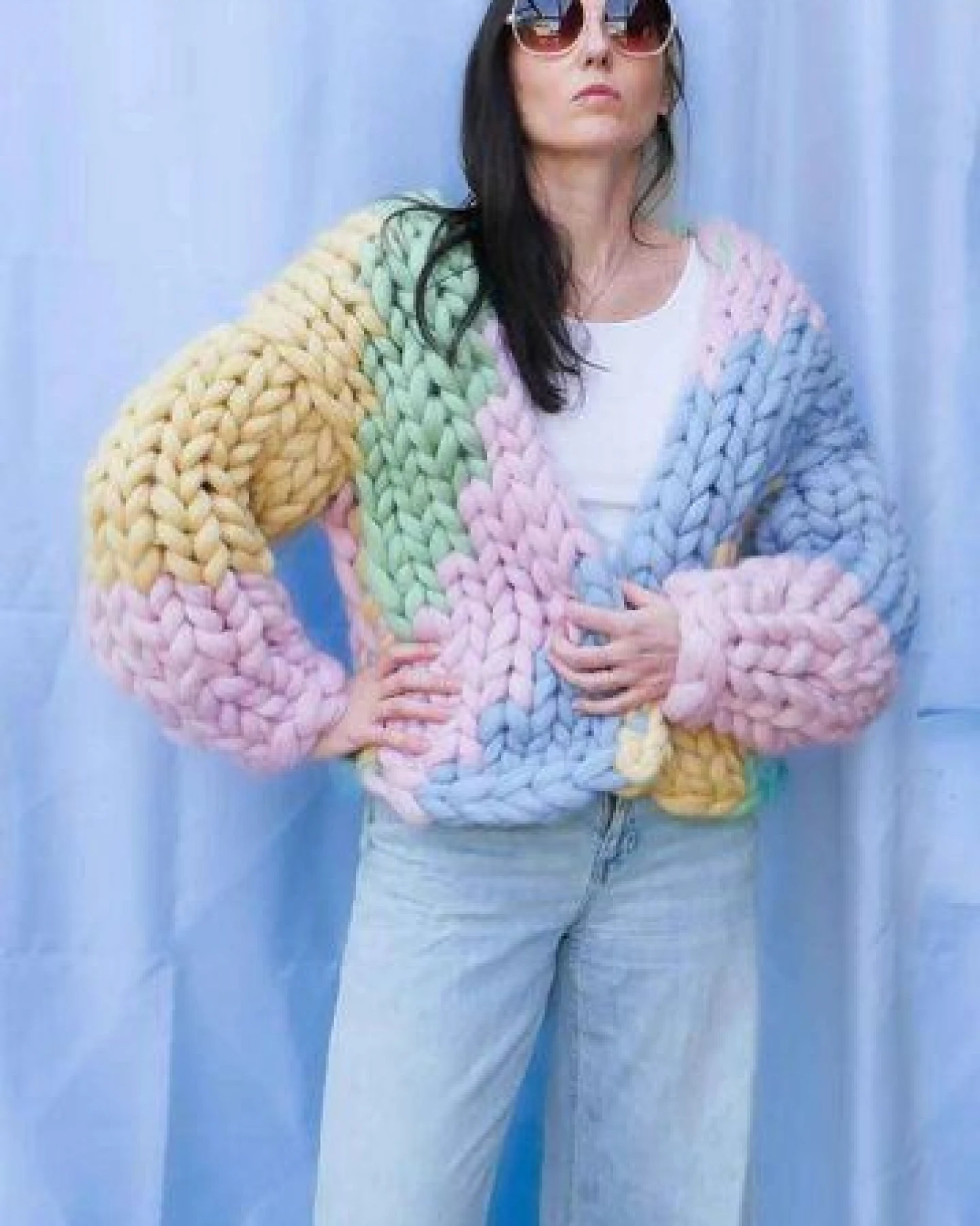 PANAPUFA Strickjacke aus dicker Wolle – Ansicht 4