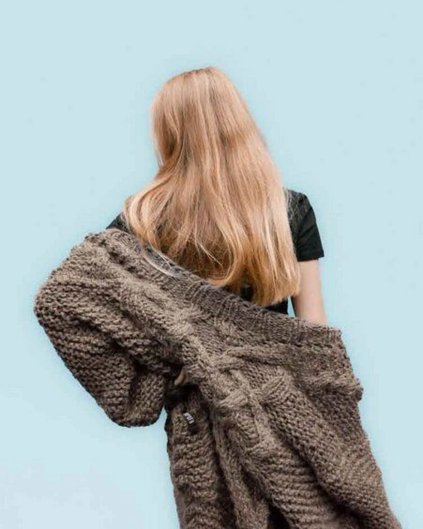PANAPUFA lange Strickjacke aus Merinowolle – Ansicht 2