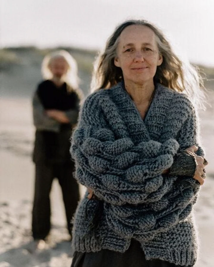 PANAPUFA 100% MERINO Strickjacke aus Merinowolle