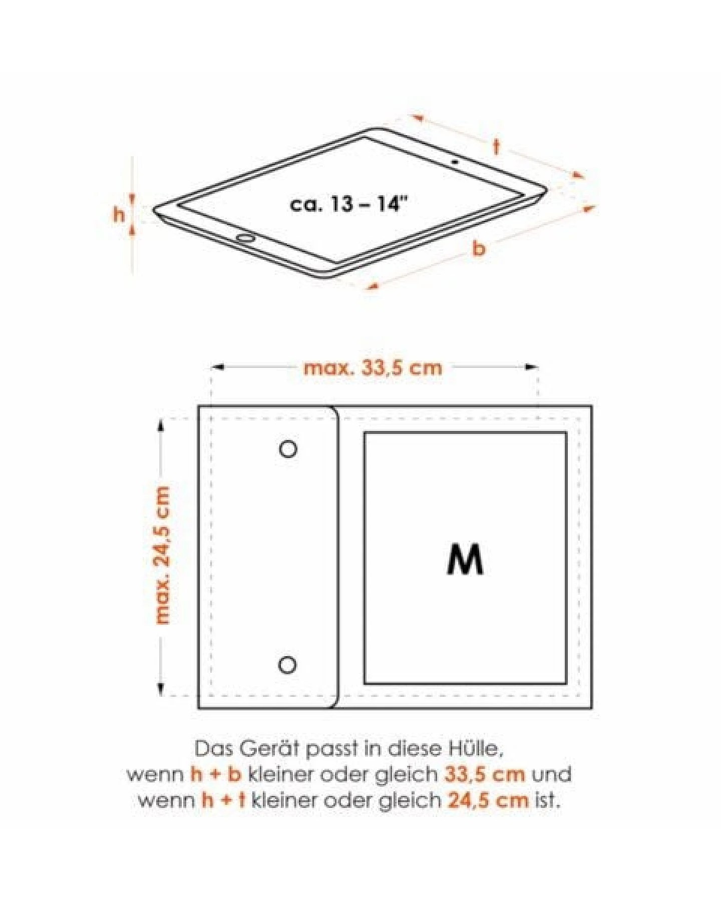 Råvare ENNO M in dunkelgrau-gelb / Tablet- und Laptophülle aus Filz – Ansicht 4