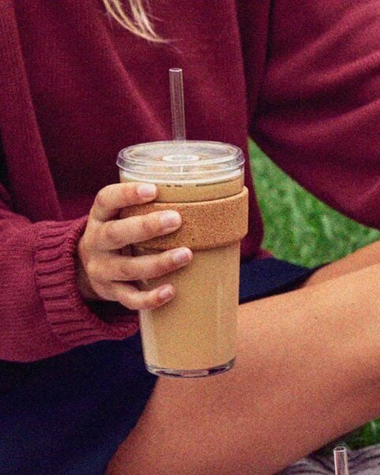 KeepCup - COLD CUP CORK – To Go Becher aus Glas mit Strohhalm in 2 Größen – Ansicht 3