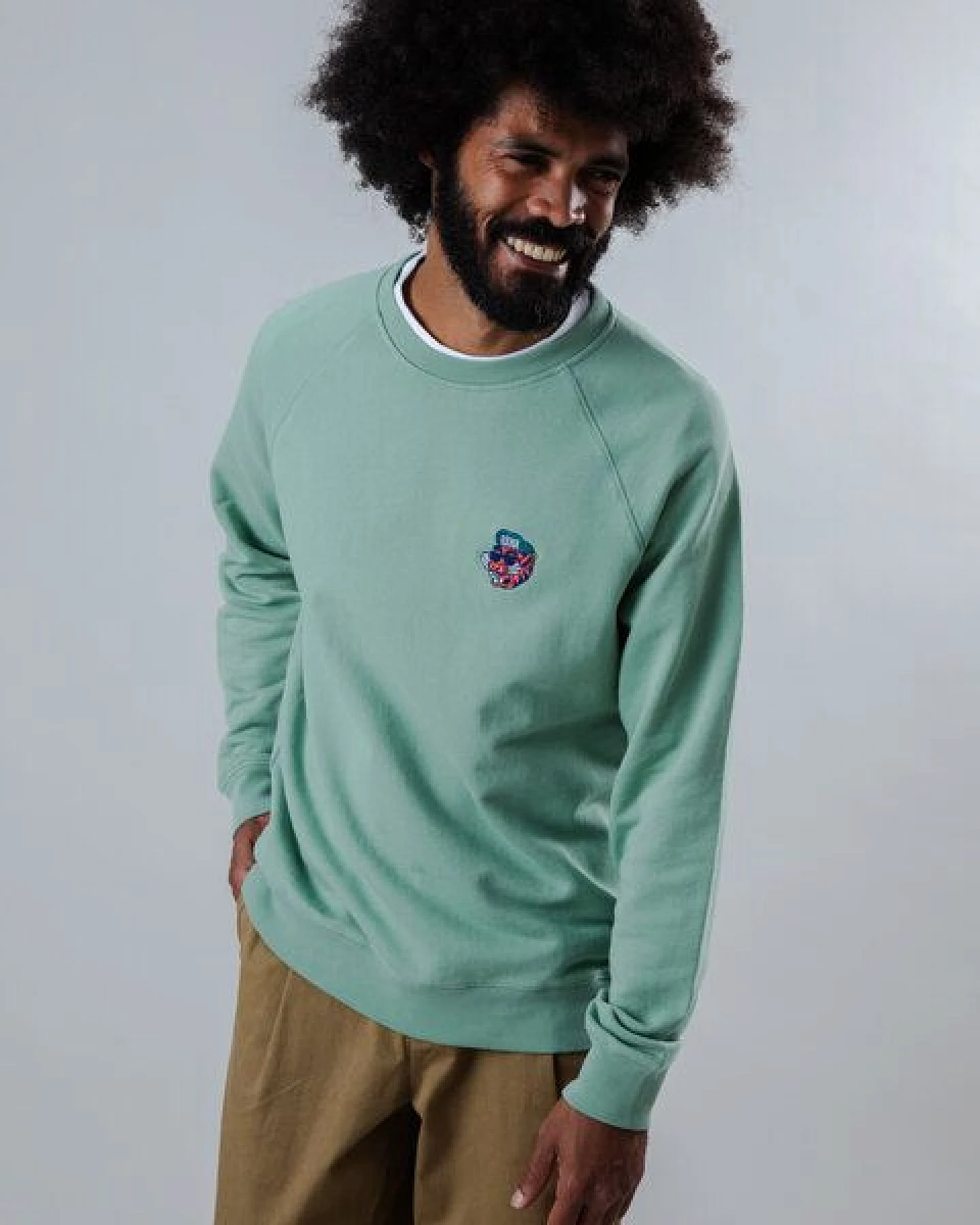 Brava Fabrics Sweatshirt Asis Percales Tigris – Ansicht 2