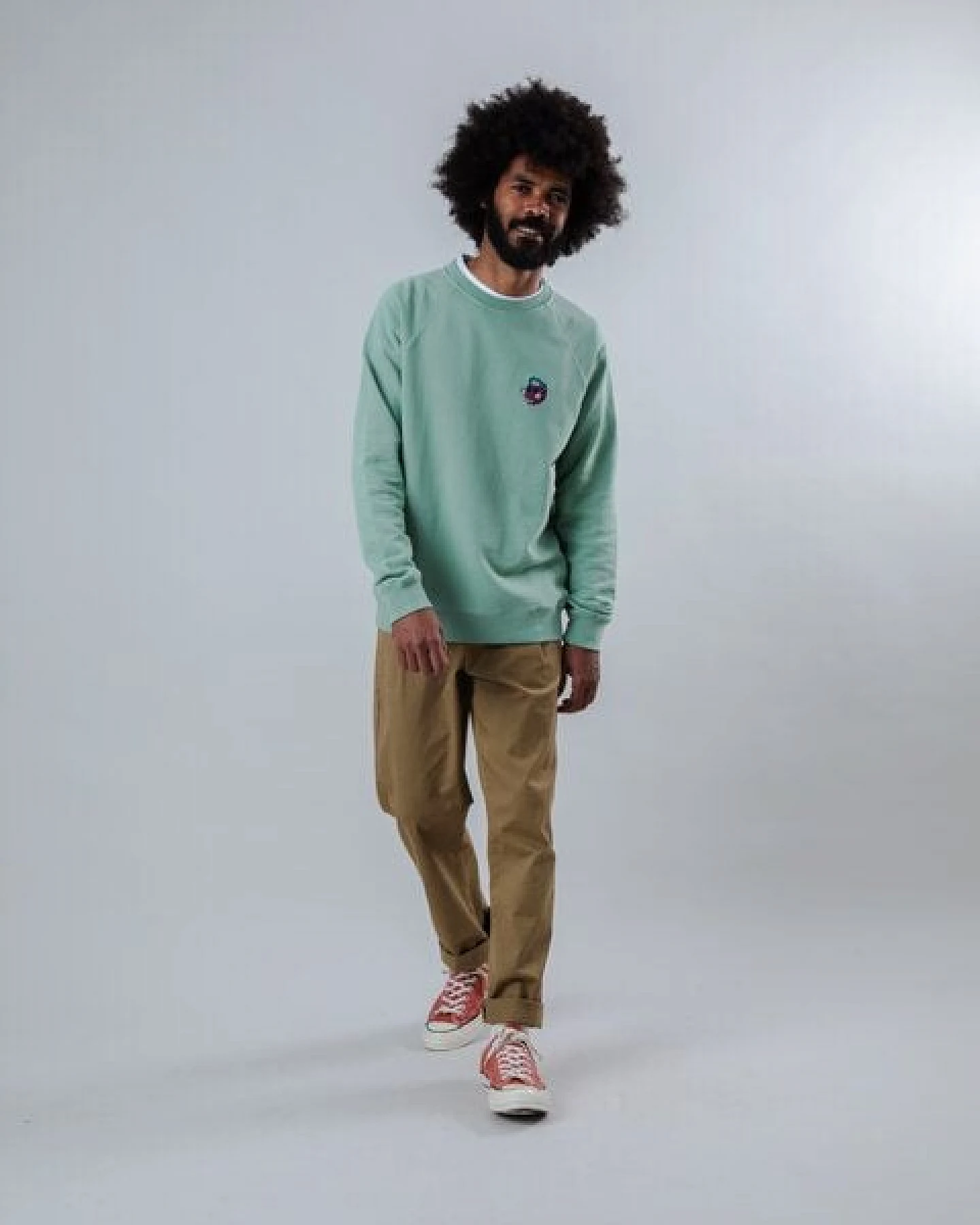 Brava Fabrics Sweatshirt Asis Percales Tigris – Ansicht 4