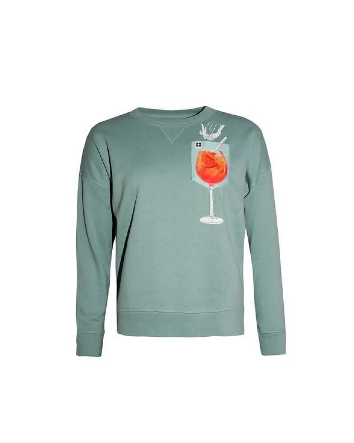 FÄDD Damen Sweatshirt Pullover aus Bio-Baumwolle "Spritz BT" Grün