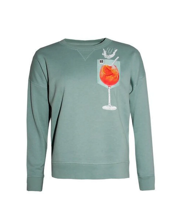 FÄDD Damen Sweatshirt Pullover aus Bio-Baumwolle "Spritz BT" Grün