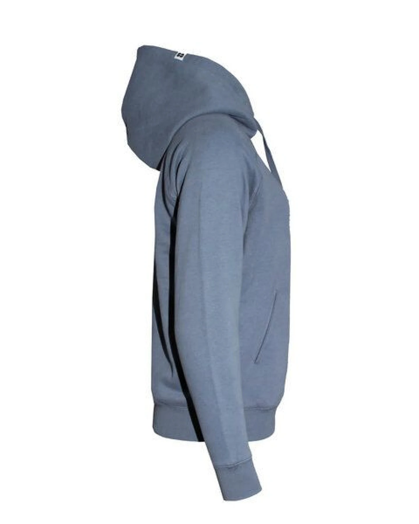 FÄDD Damen Sweatshirt Hoodie aus Bio-Baumwolle "Hippocampus" Grau – Ansicht 4