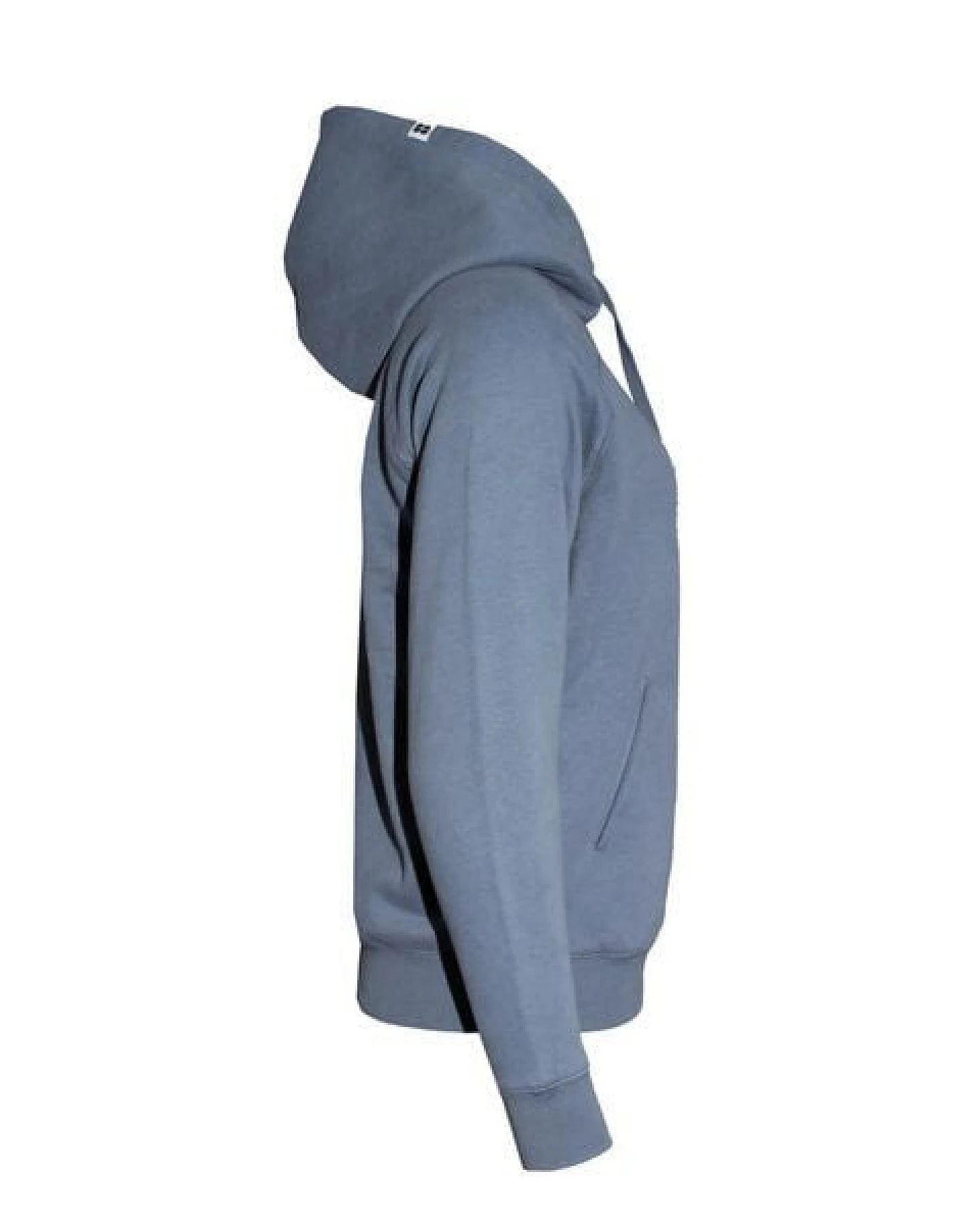 FÄDD Damen Sweatshirt Hoodie aus Bio-Baumwolle "Hippocampus" Grau – Ansicht 4