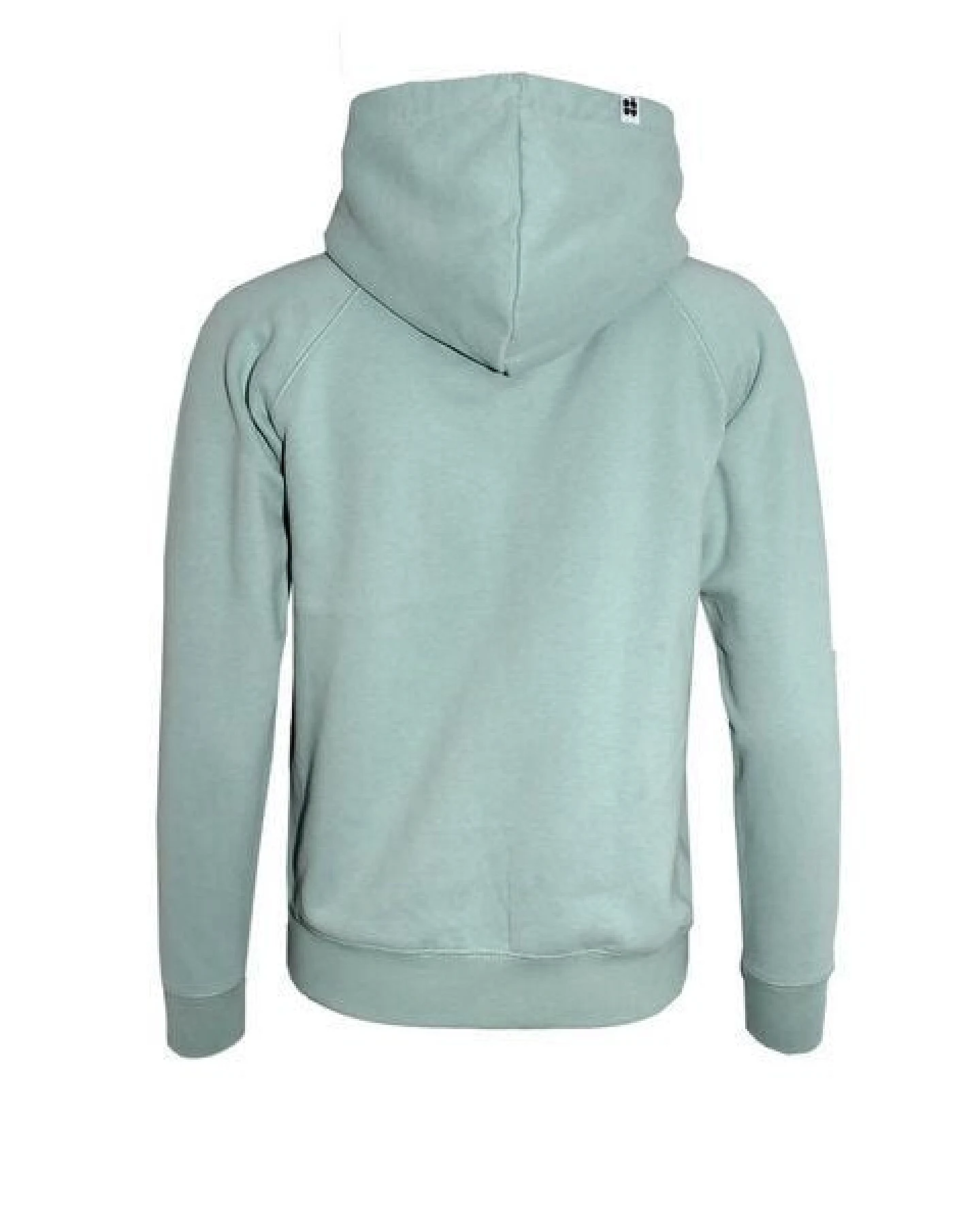 FÄDD Damen Sweatshirt Hoodie Bio-Baumwolle "Vau PäP Print änd Pätsch" Grün – Ansicht 2