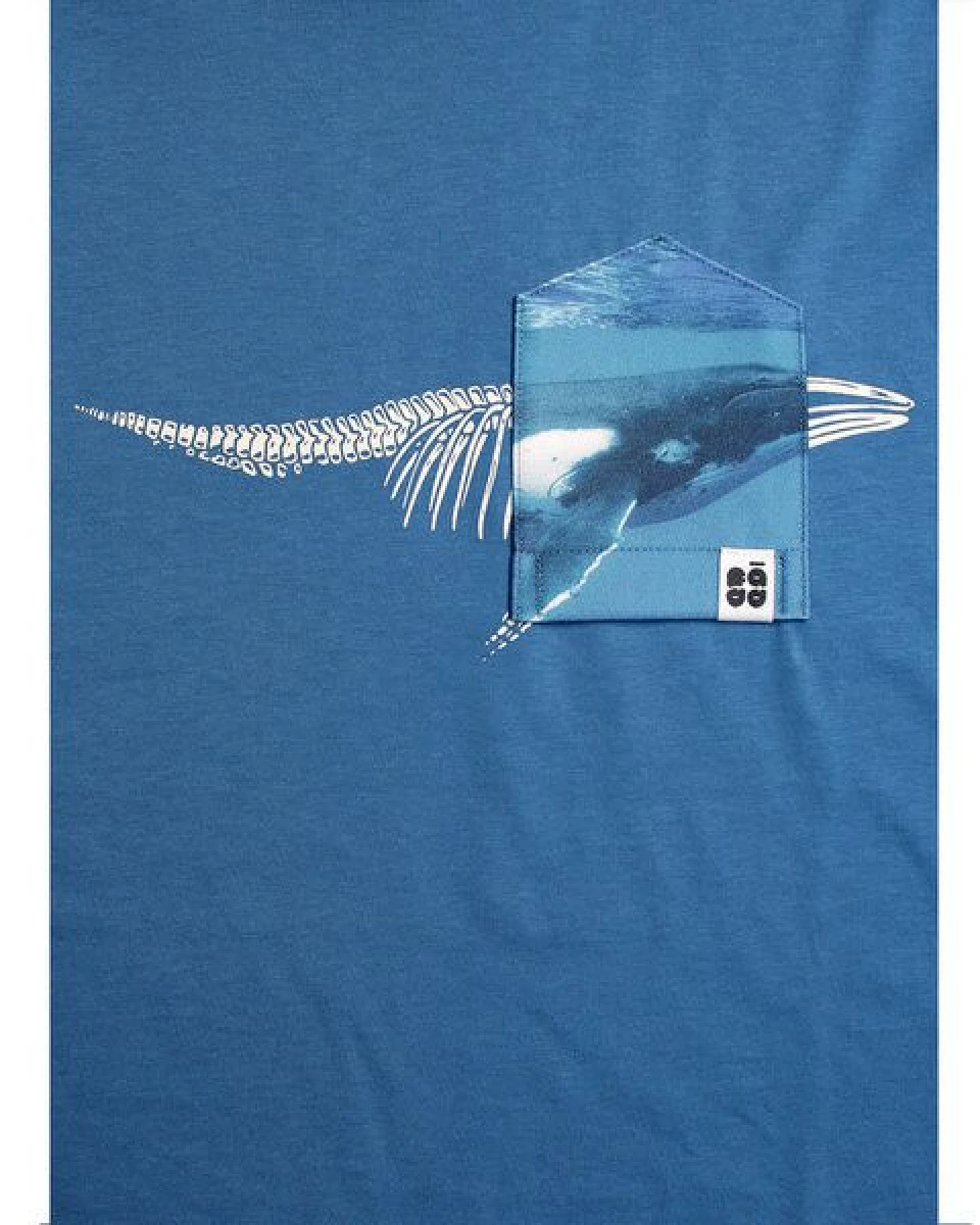 Herren T-Shirt Rundhals aus Bio-Baumwolle "Moby Dünn" Blau von Fädd – Ansicht 2