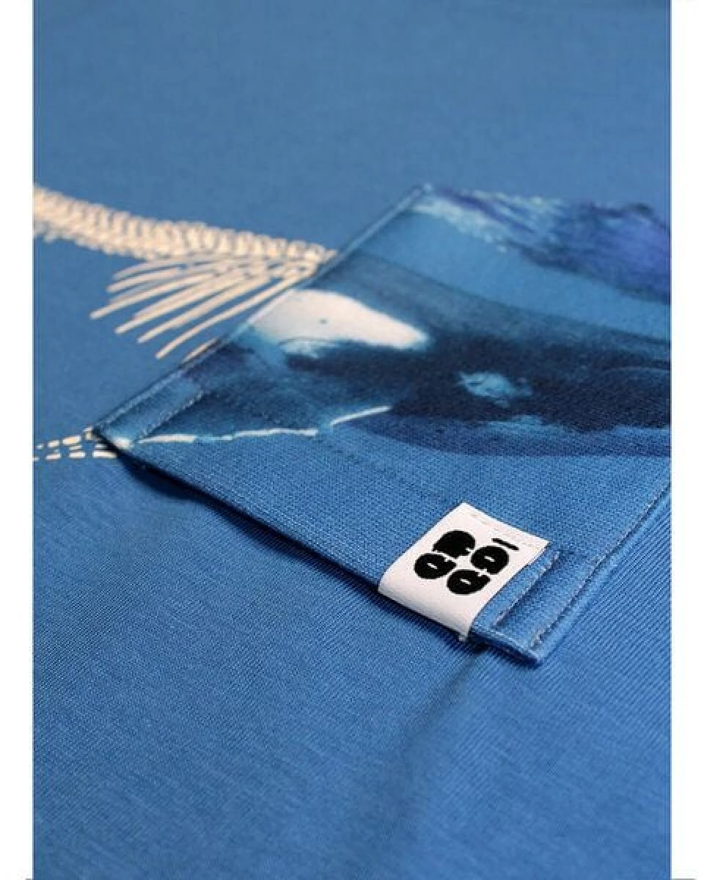 Herren T-Shirt Rundhals aus Bio-Baumwolle "Moby Dünn" Blau von Fädd – Ansicht 4