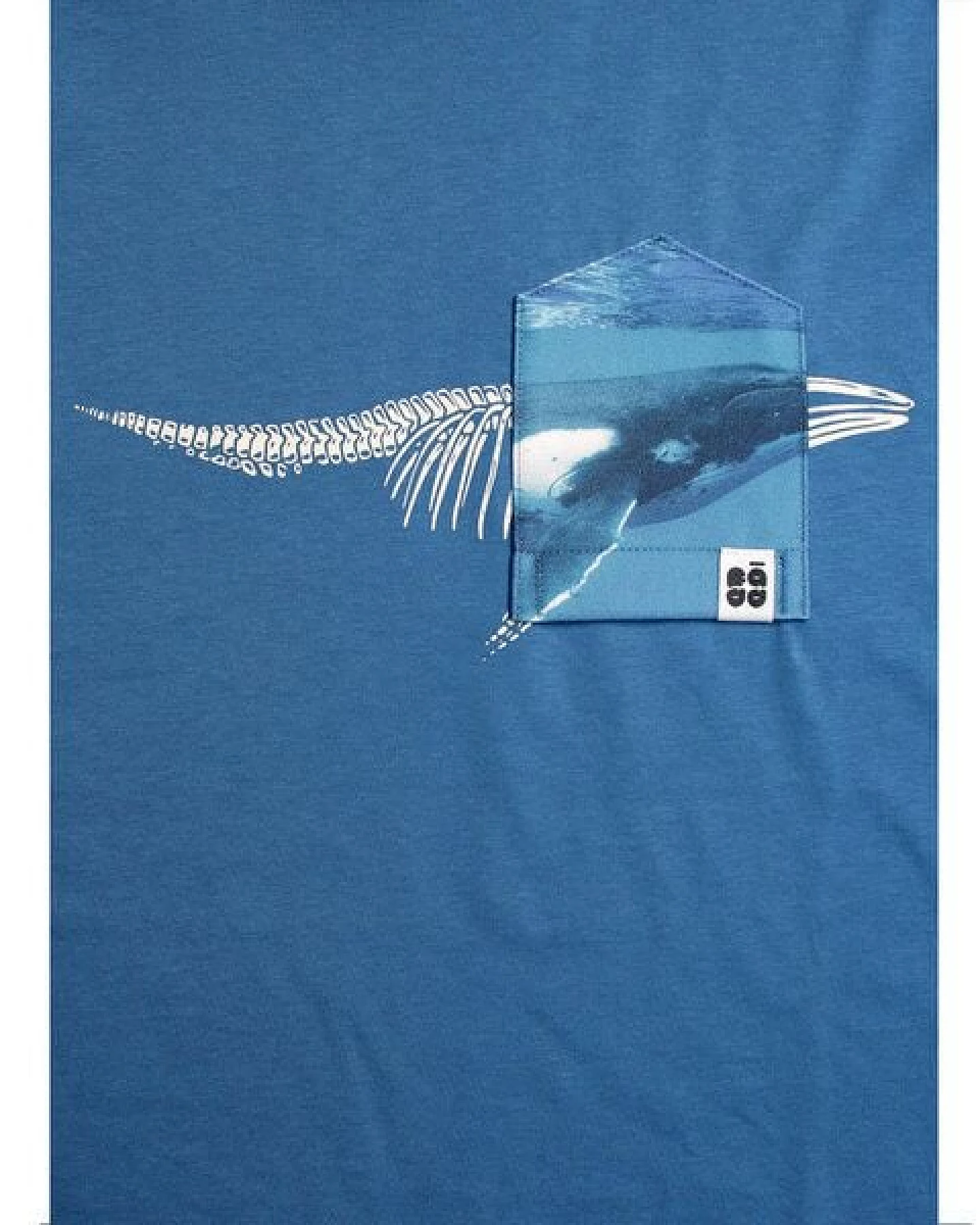 Herren T-Shirt Rundhals aus Bio-Baumwolle "Moby Dünn" Blau von Fädd – Ansicht 2