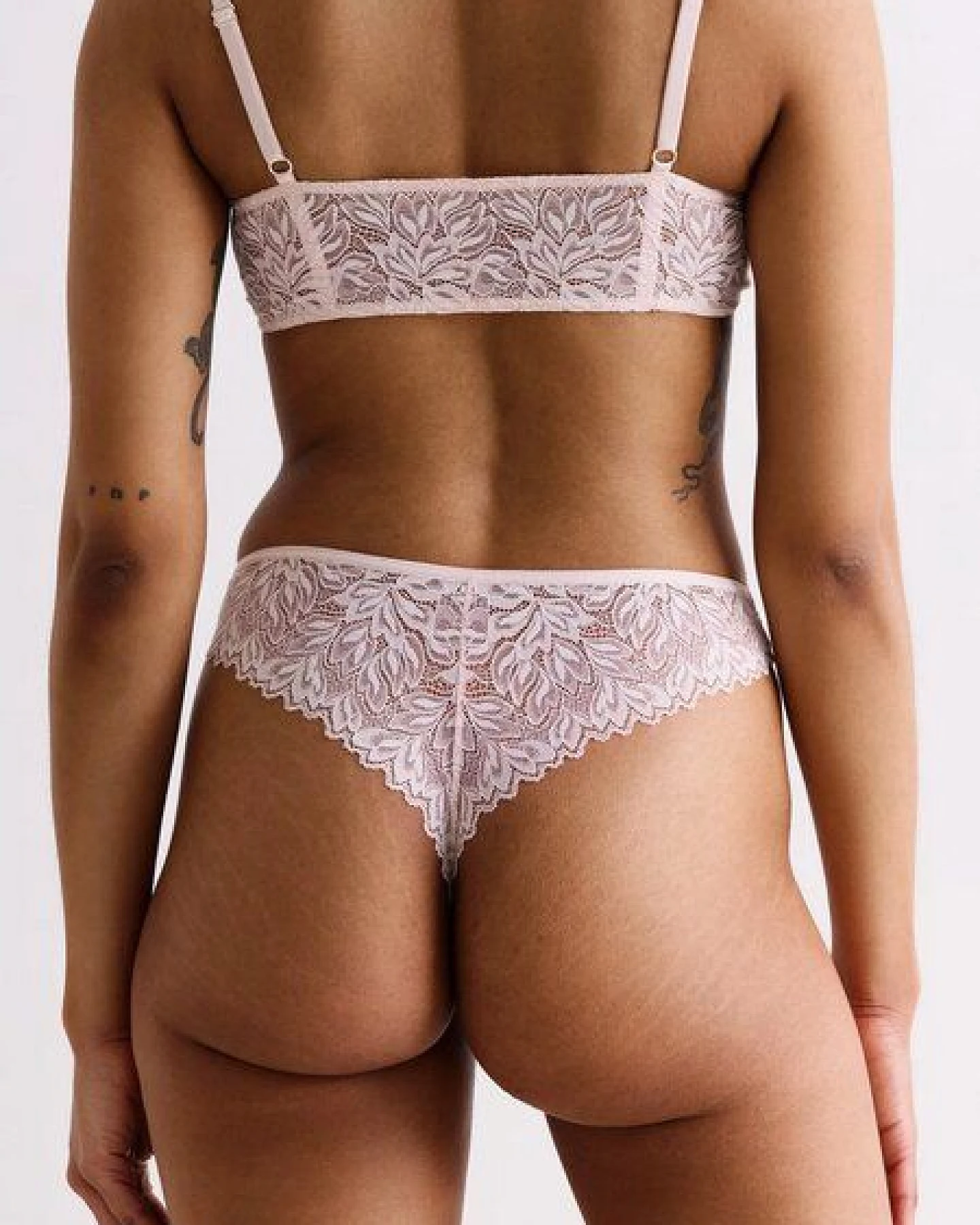 erlich textil Dreamy Lace High Waist Brazil String mit Spitze, made in Europe – Ansicht 4