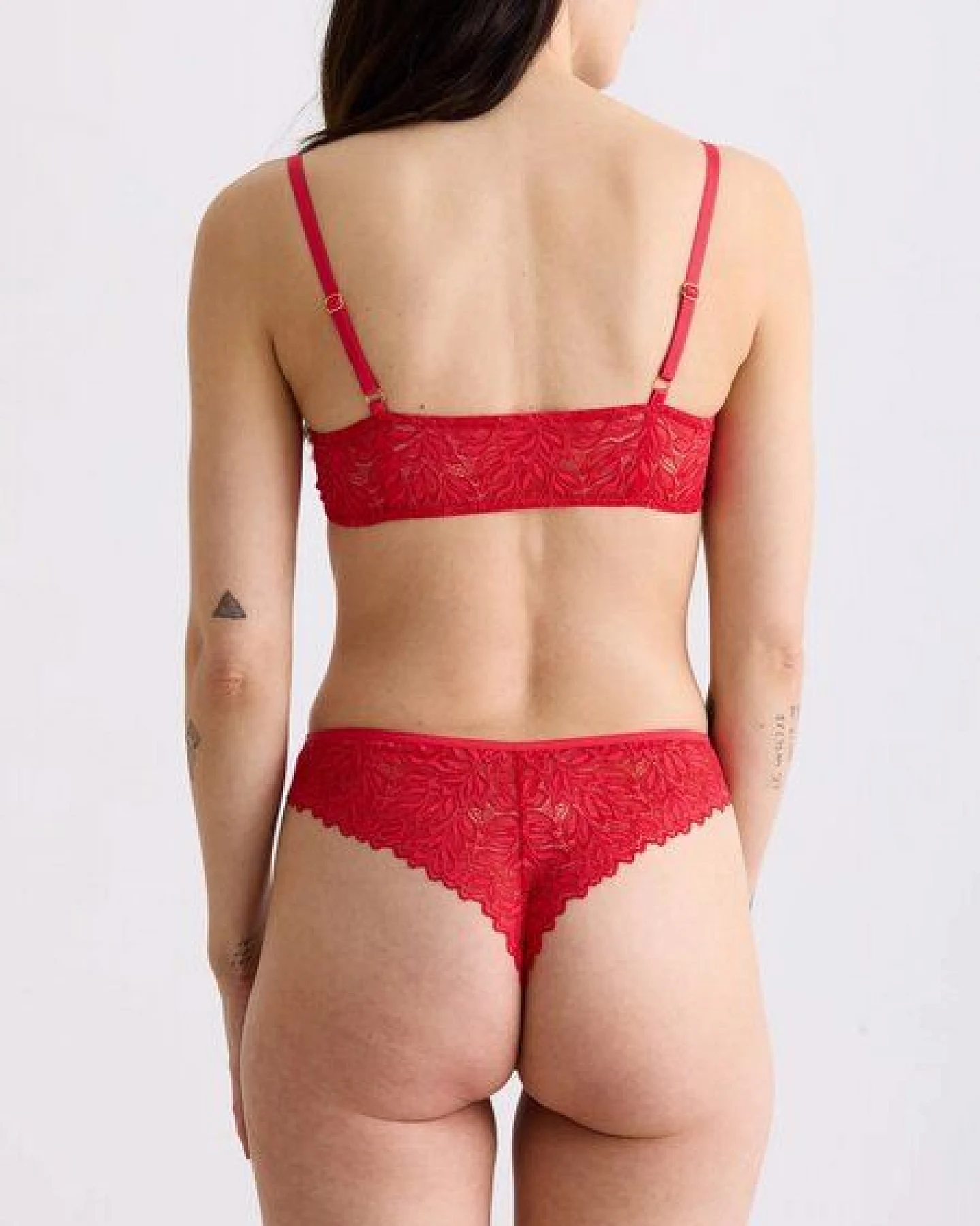 erlich textil Dreamy Lace High Waist Brazil String mit Spitze, made in Europe – Ansicht 4