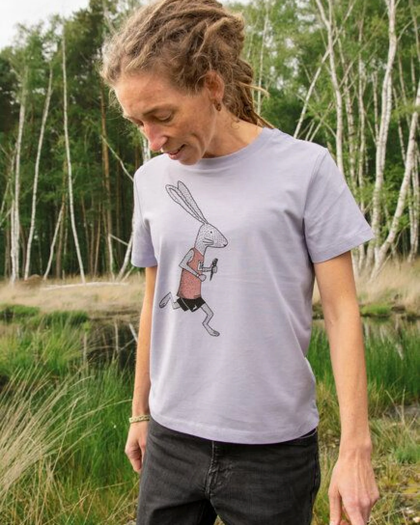 Cmig Lauf-Hase T-Shirt Damen – Ansicht 4