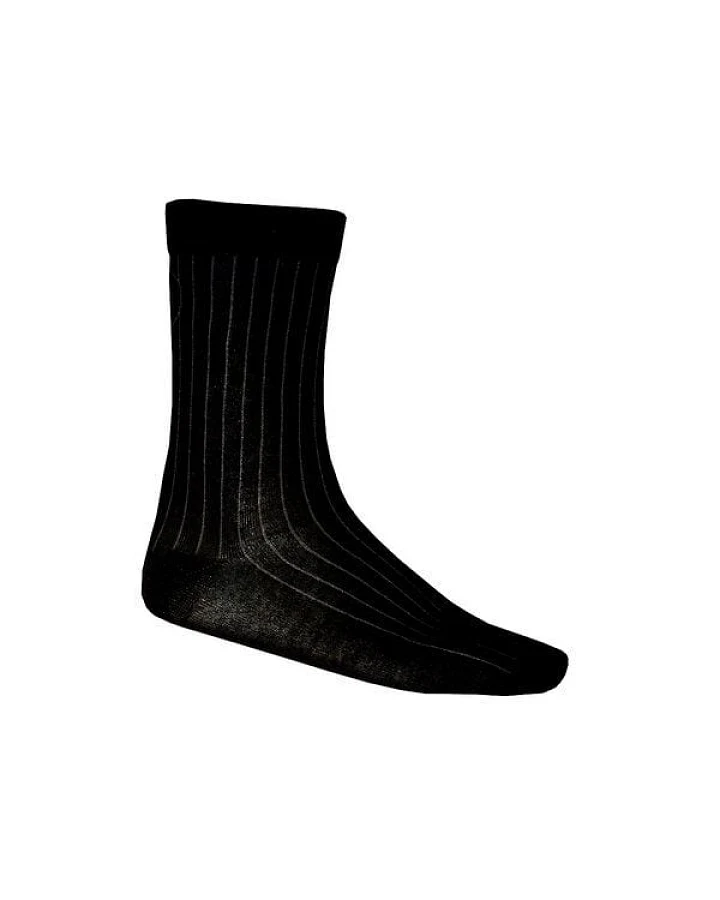 FÄDD Unisex Socken aus Bio-Baumwolle "Streifenadel" Schwarz oder Navy