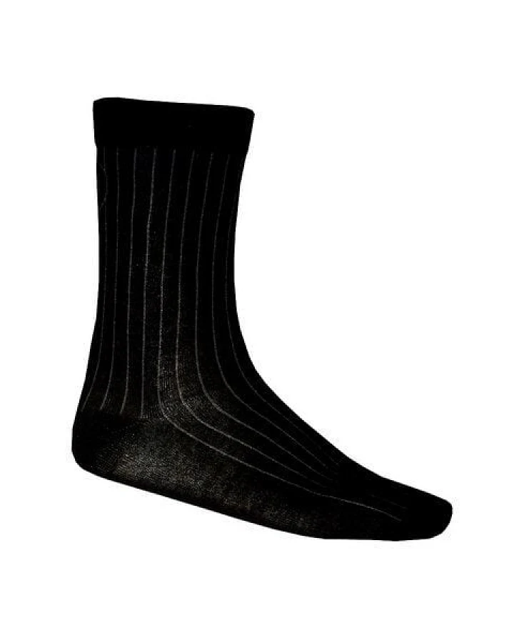 FÄDD Unisex Socken aus Bio-Baumwolle "Streifenadel" Schwarz oder Navy