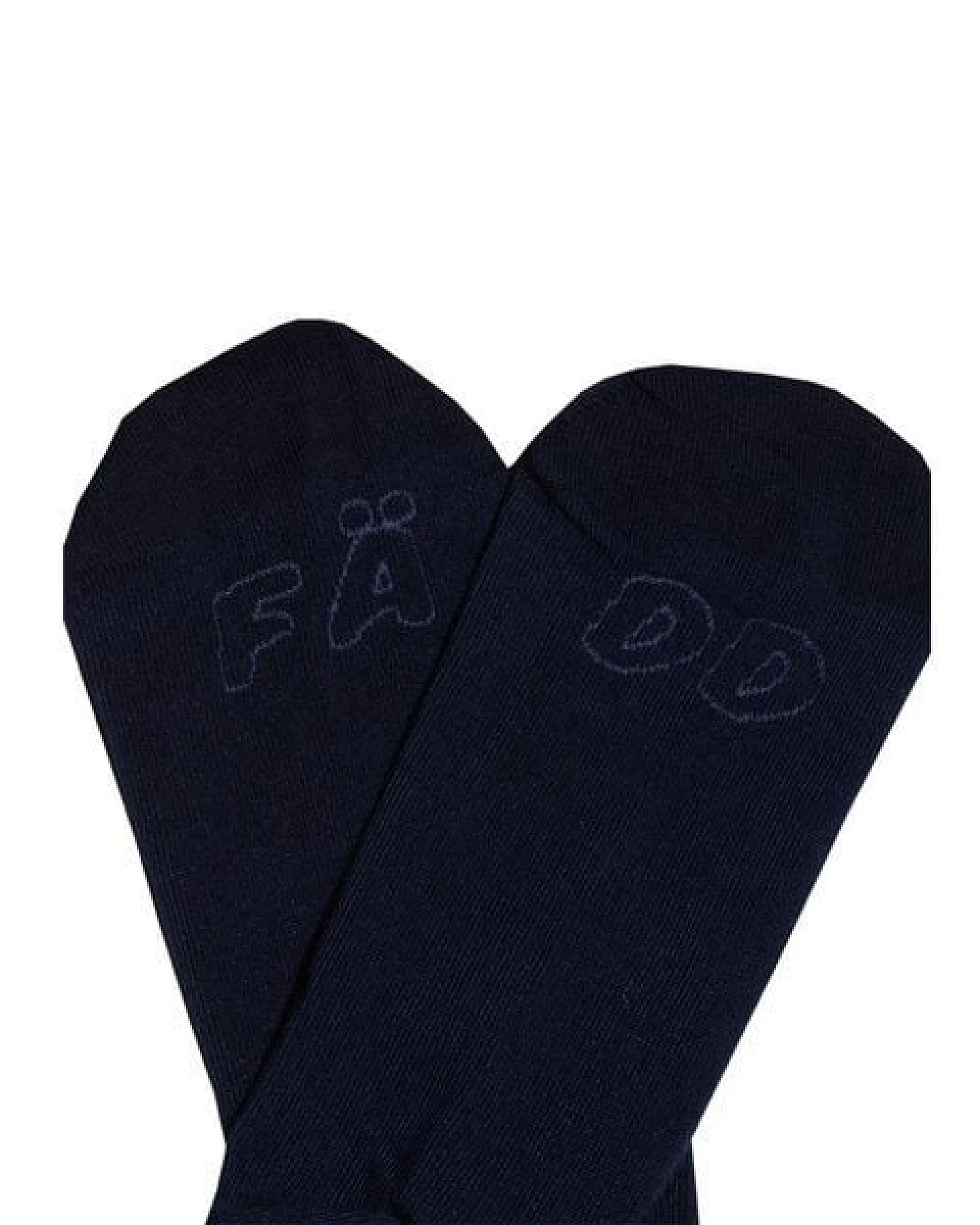 FÄDD Unisex Socken aus Bio-Baumwolle "Streifenadel" Schwarz oder Navy – Ansicht 3