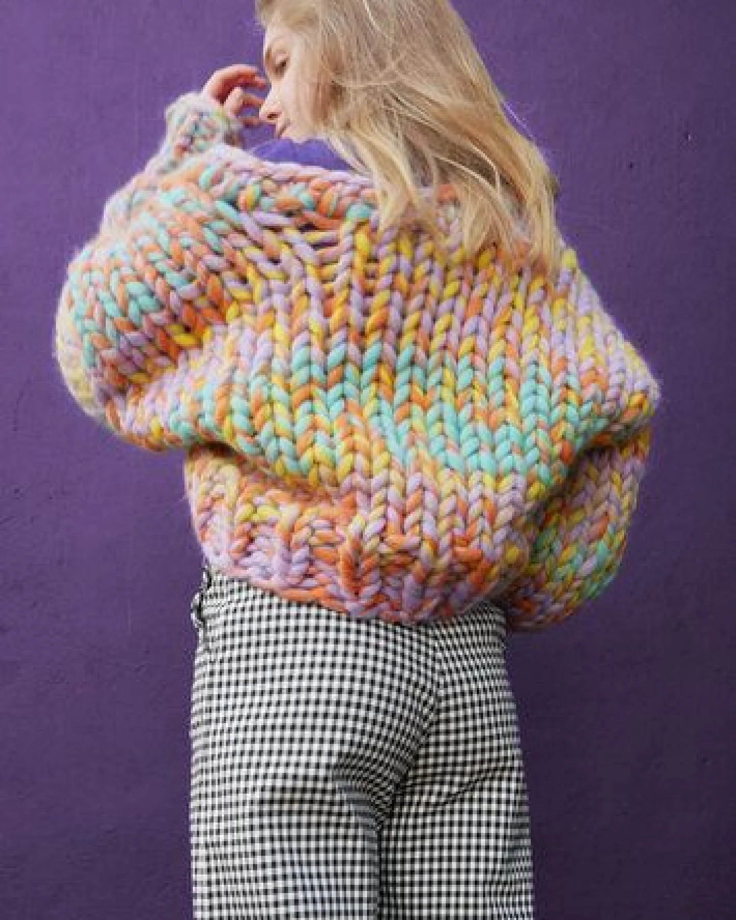 PANAPUFA Strickjacke aus dicker Wolle – Ansicht 3
