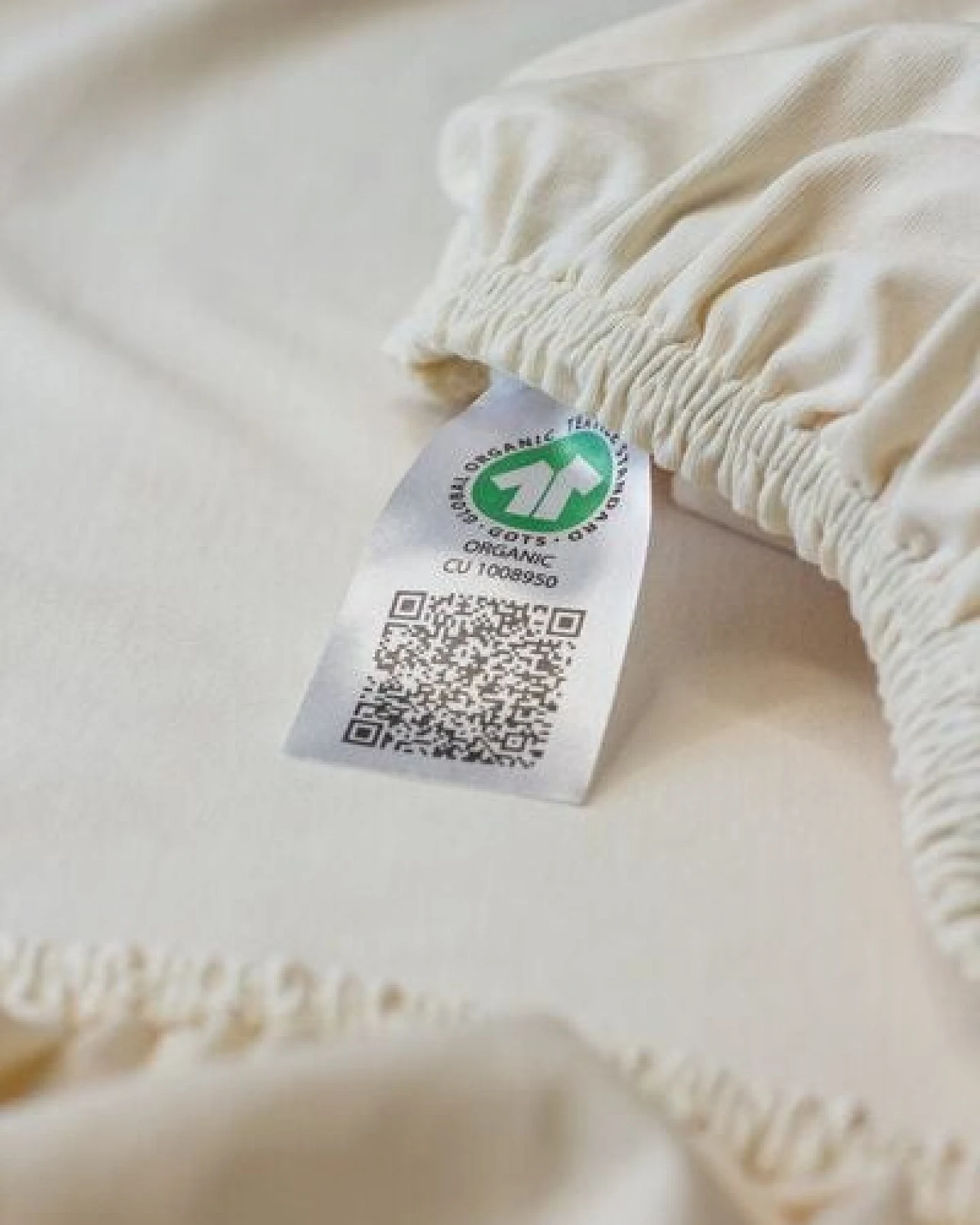 Lesen - Design-Bettwäsche Spannbettlaken aus BIO-Baumwolle für Doppelbett – Natur – Ansicht 4