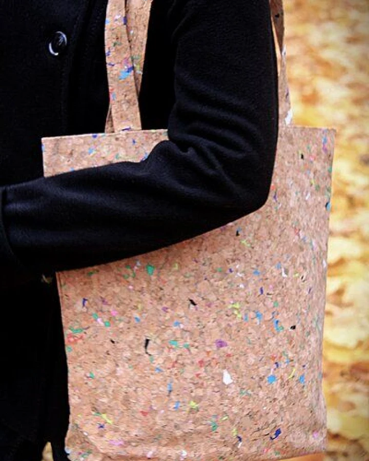 BY COPALA Tote Bag - Vegan, Einkaufstasche aus recyceltem Kork. Cork Bag