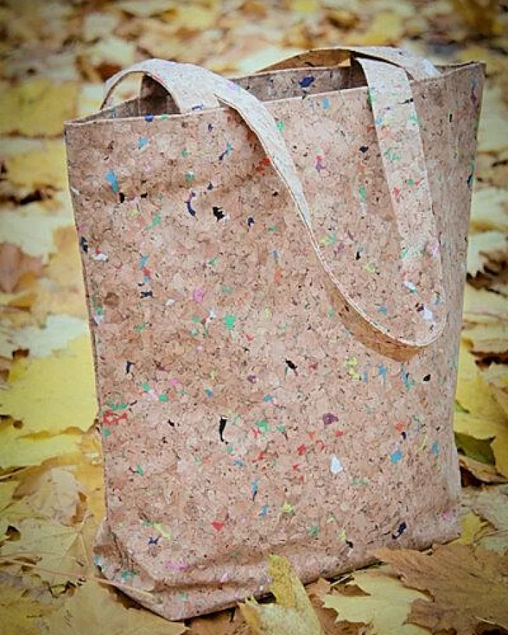 BY COPALA Tote Bag - Vegan, Einkaufstasche aus recyceltem Kork. Cork Bag