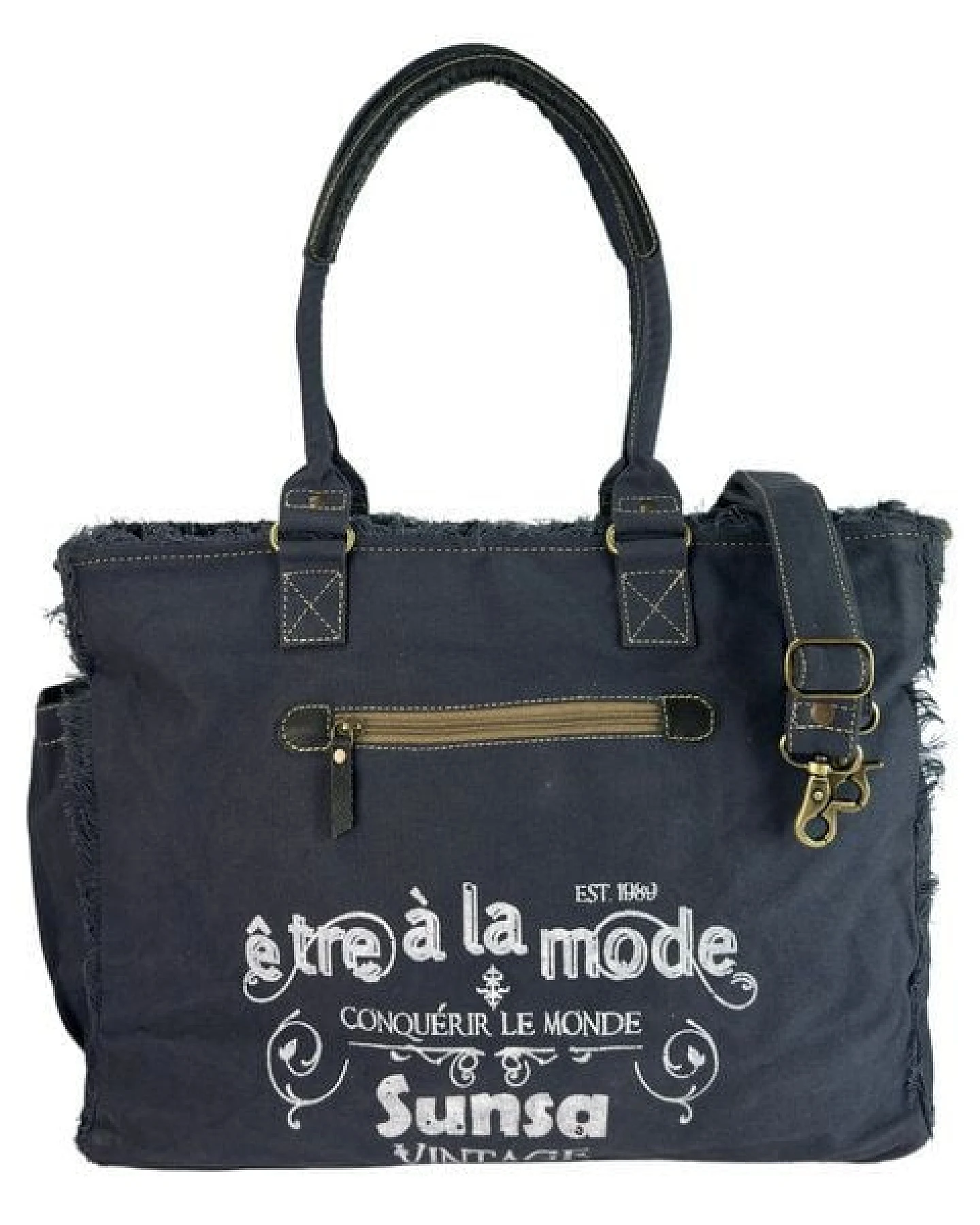 Sunsa XXL Handtasche mit Corsica Motiv, Große Schultertasche – Ansicht 3