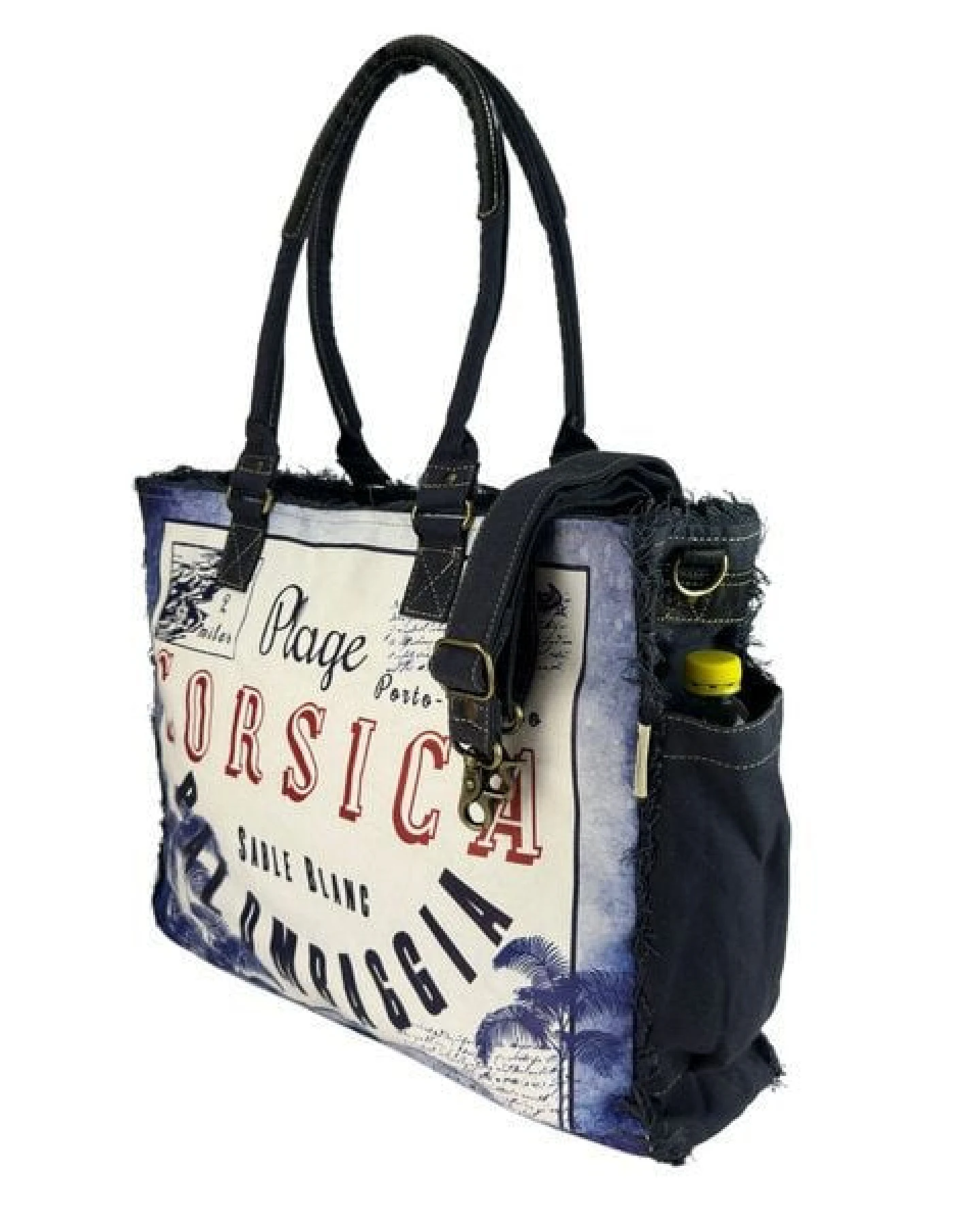 Sunsa XXL Handtasche mit Corsica Motiv, Große Schultertasche – Ansicht 4