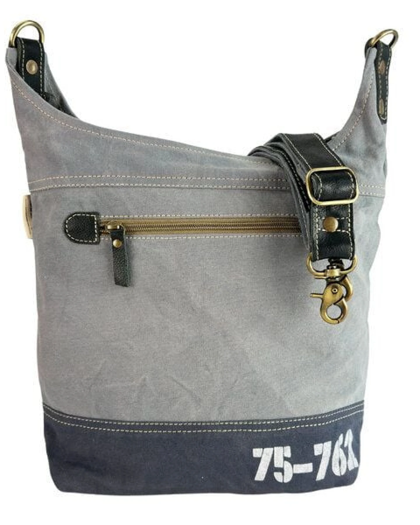 Sunsa Hobo Tasche mit Corsica Motiv, Umhängetasche aus Canvas – Ansicht 4