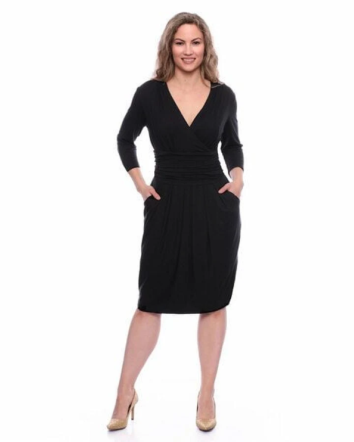Ingoria TIFFANIE Figurfreundliches Etui-Kleid mit Tulpenrock aus TENCEL Modal