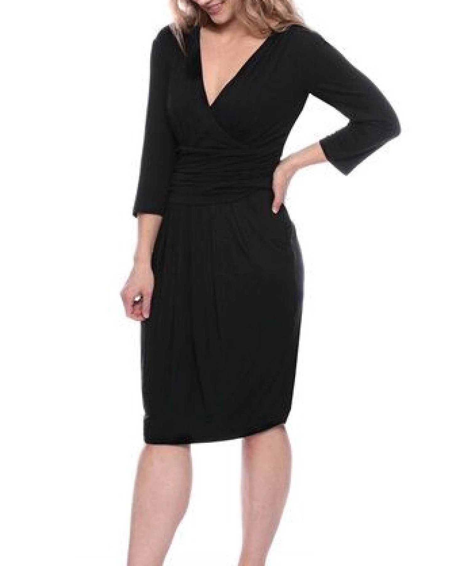 Ingoria TIFFANIE Figurfreundliches Etui-Kleid mit Tulpenrock aus TENCEL Modal – Ansicht 3