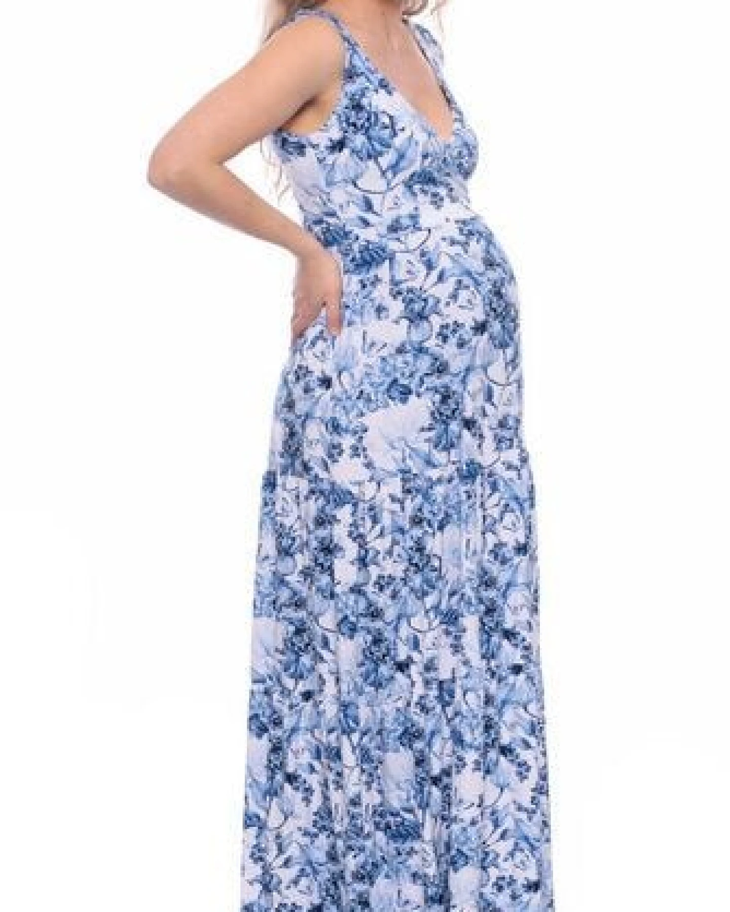 Milchshake KAYA & KAYO 2tlg. VARIO-SET Maxikleid Umstands-& Stillkleid (Clivia) aus TENCEL Jersey – Ansicht 4