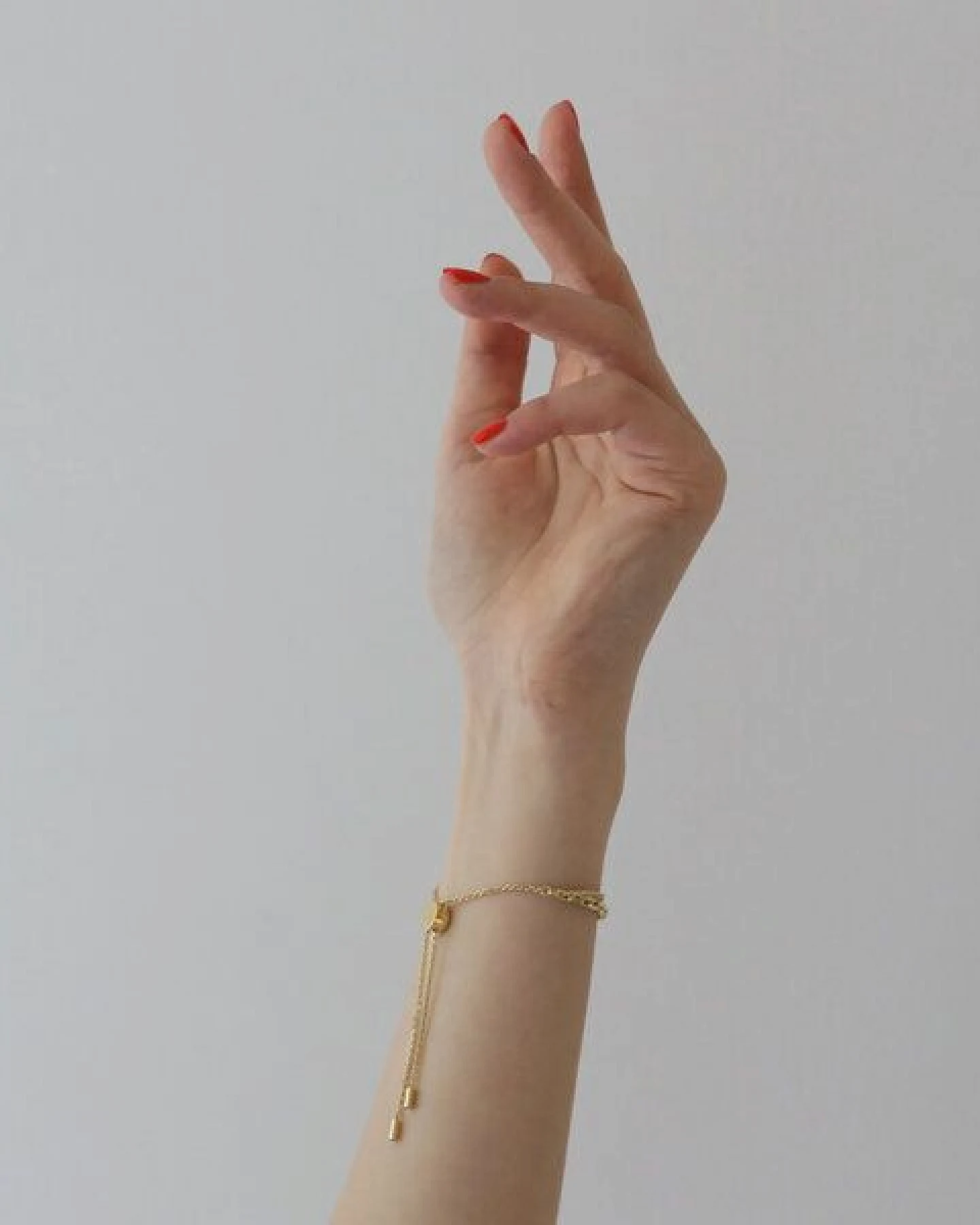 BELLYBIRD Jewellery Armband - Doppelkette mit Pushbutton aus Silber/ Silber vergoldet – Ansicht 3