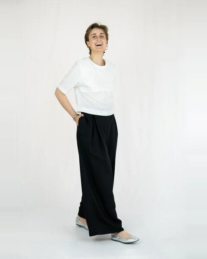 keijn Hose SMART - Lange Bundfaltenhose aus Lyocell-Twill