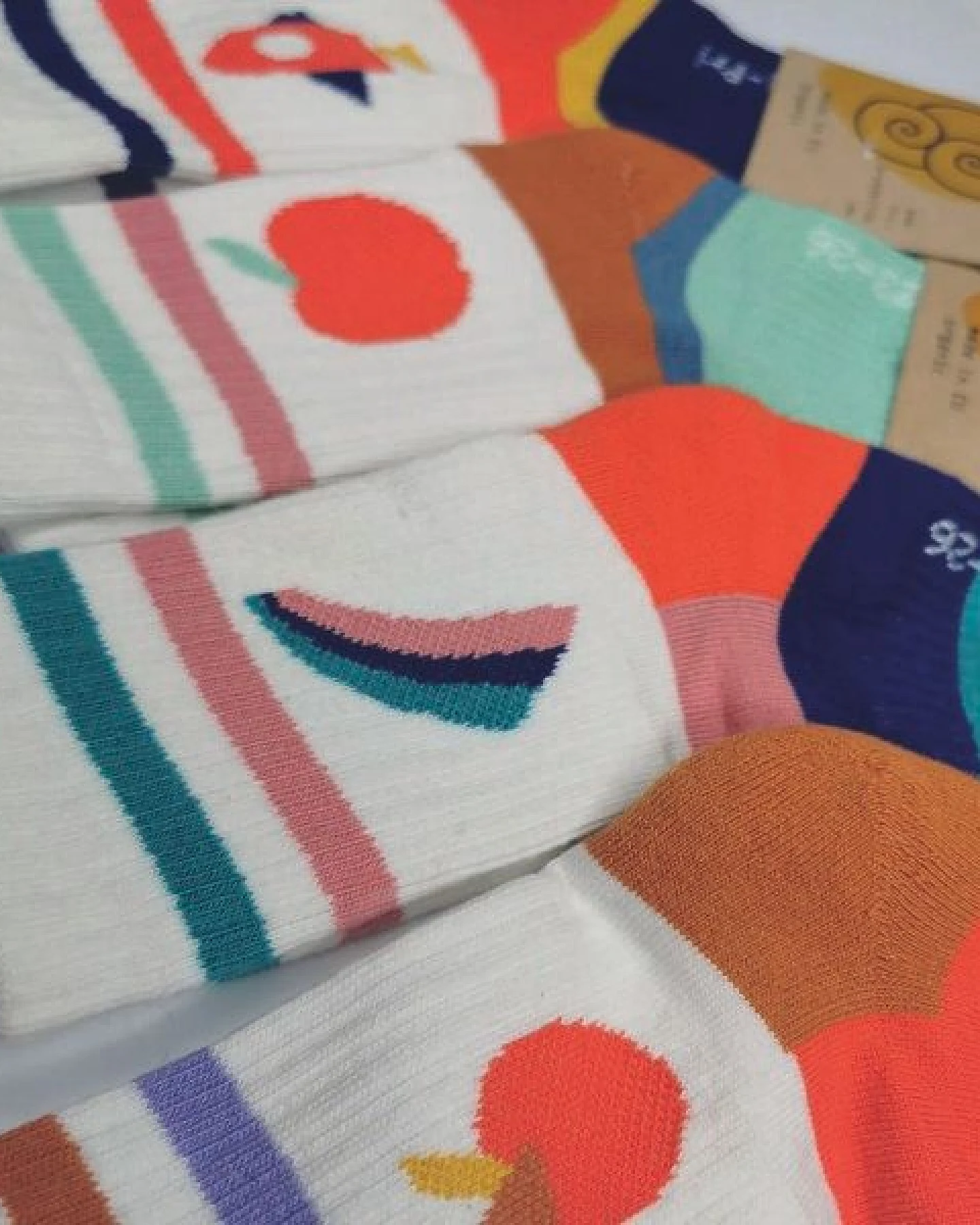 Fräulein Prusselise Sportsocke,Tennissocke 4er Pack KInder bunt und cool für Kinder, bunt gemustert – Ansicht 3