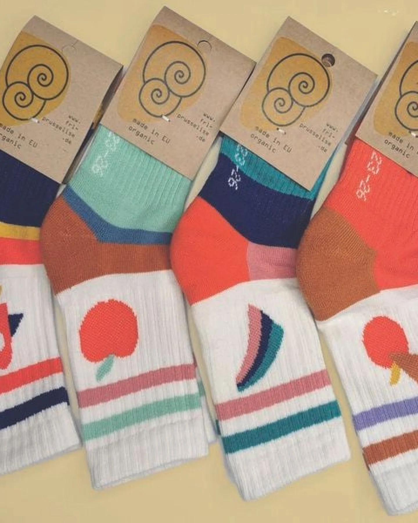 Fräulein Prusselise Sportsocke,Tennissocke 4er Pack KInder bunt und cool für Kinder, bunt gemustert – Ansicht 2