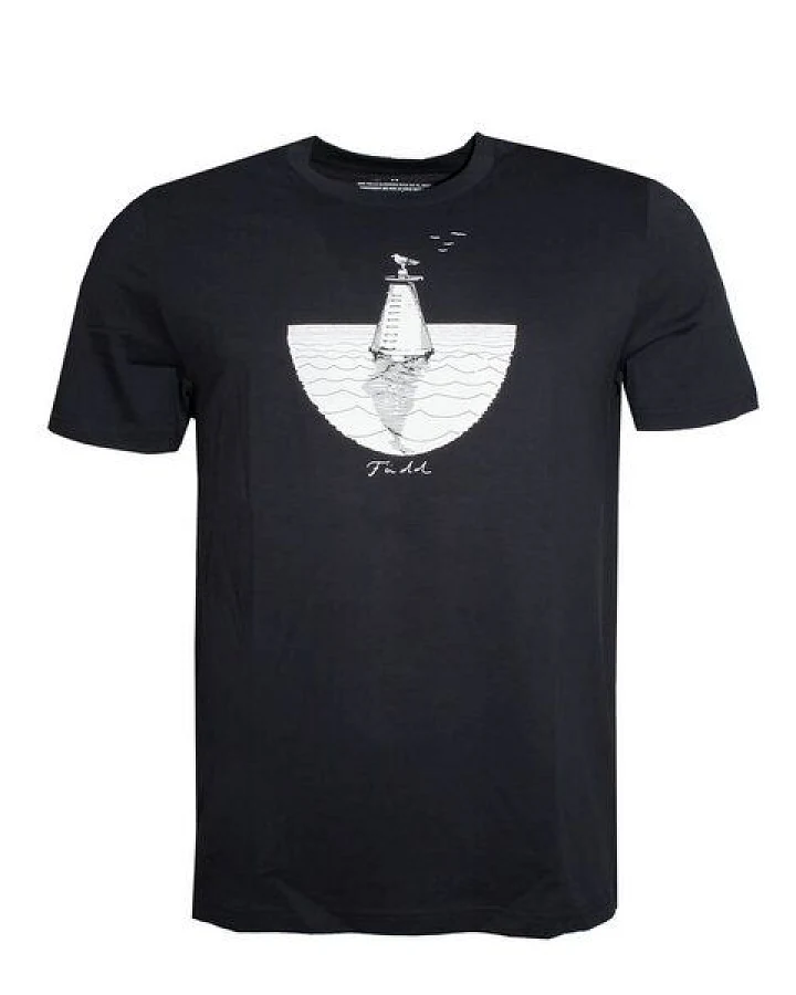 Herren T-Shirt Rundhals aus Bio-Baumwolle "Bowe Möje" Grau von Fädd