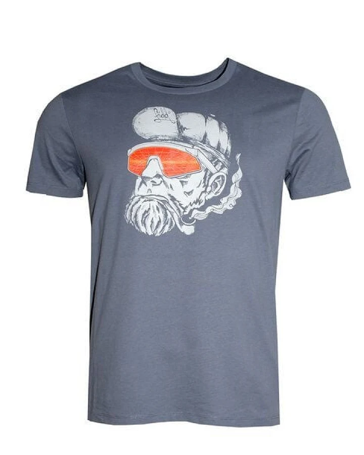 FÄDD Herren T-Shirt Rundhals aus Bio-Baumwolle "Fläsch Hipster Hans" Blau