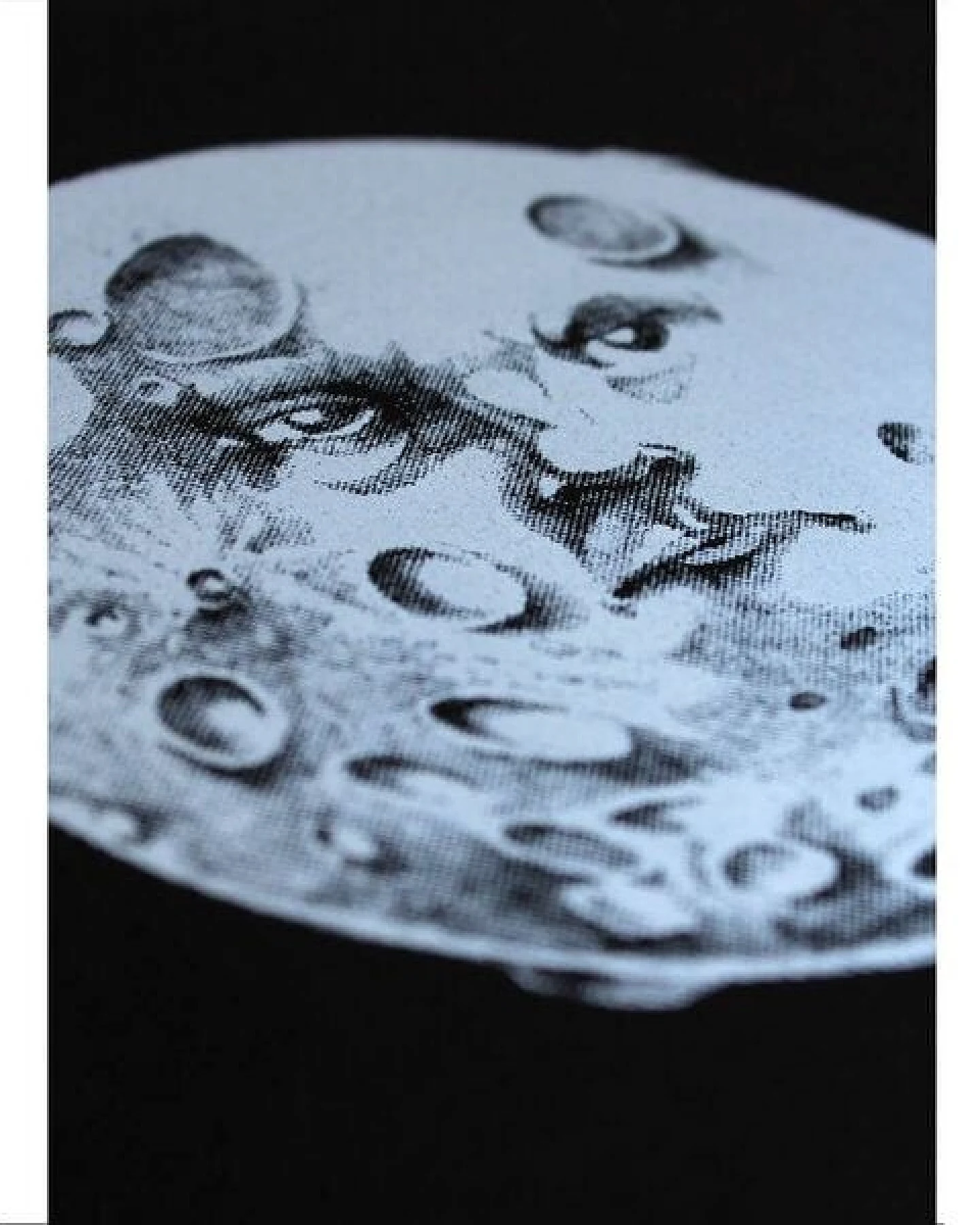 Herren T-Shirt Rundhals aus Bio-Baumwolle "Mond" Schwarz von Fädd – Ansicht 4