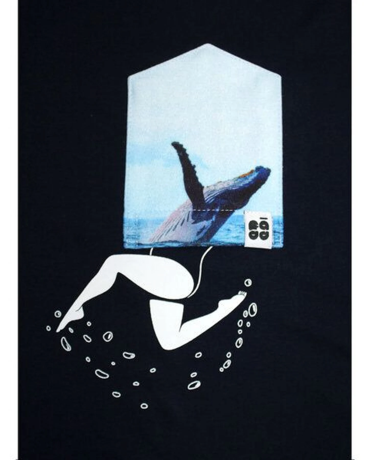 FÄDD Damen T-Shirt Rundhals aus Bio-Baumwolle "Walerina BT" Navy Blau – Ansicht 2
