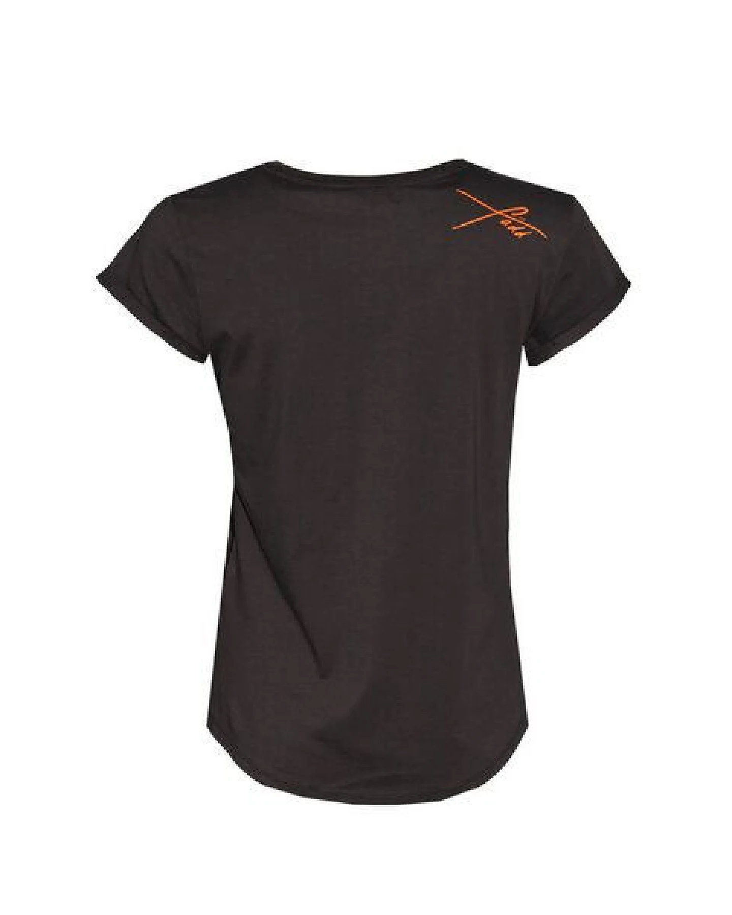 Damen T-Shirt Rundhals aus Bio-Baumwolle "Sonne" Schwarz von Fädd – Ansicht 3