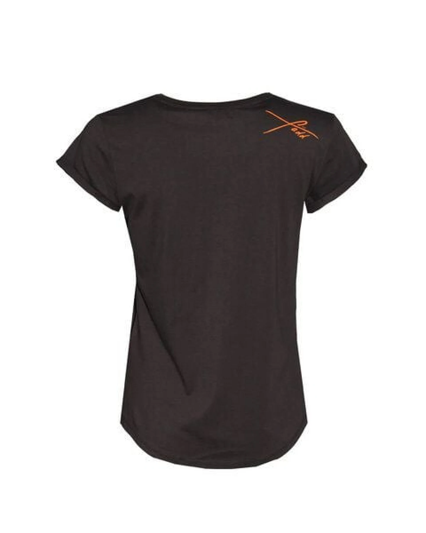 Damen T-Shirt Rundhals aus Bio-Baumwolle "Sonne" Schwarz von Fädd – Ansicht 3