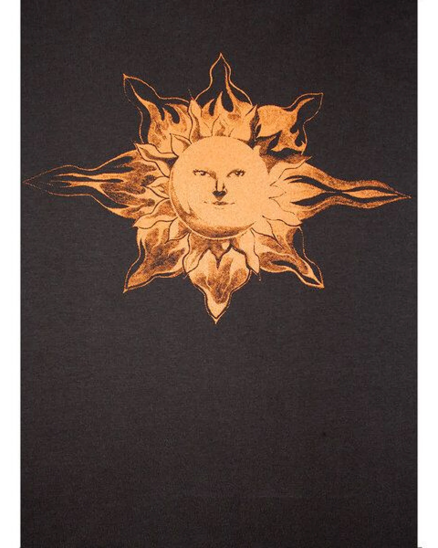 Damen T-Shirt Rundhals aus Bio-Baumwolle "Sonne" Schwarz von Fädd – Ansicht 2