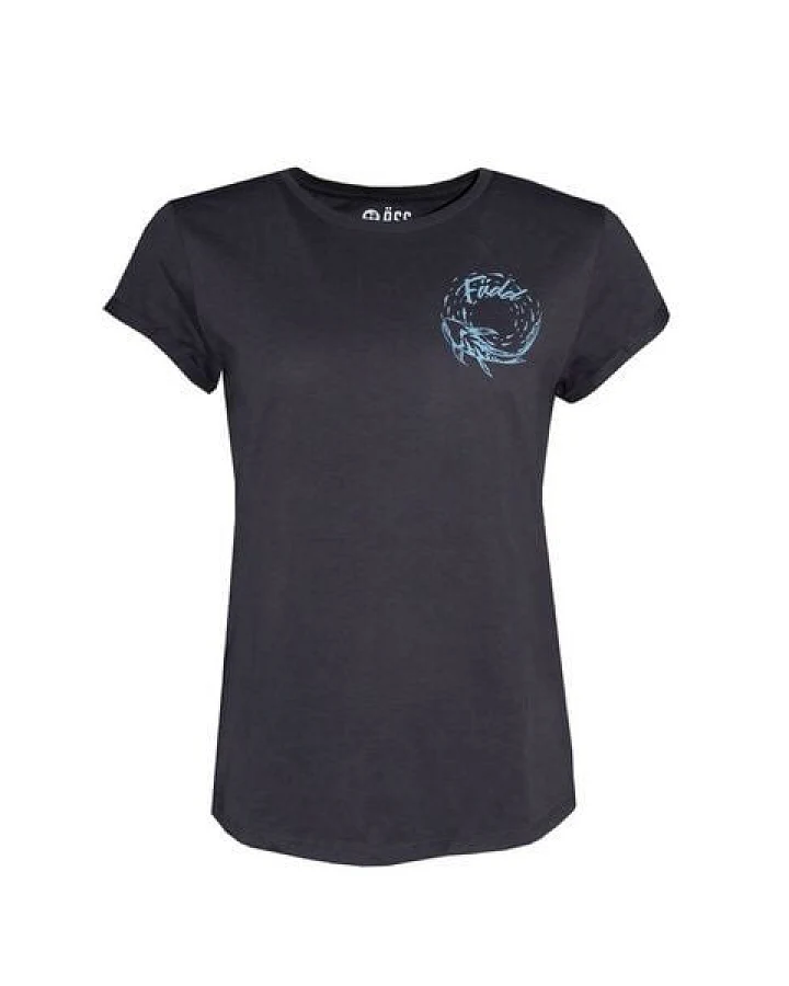FÄDD Damen T-Shirt Rundhals aus Bio-Baumwolle "Koinardo" Grau