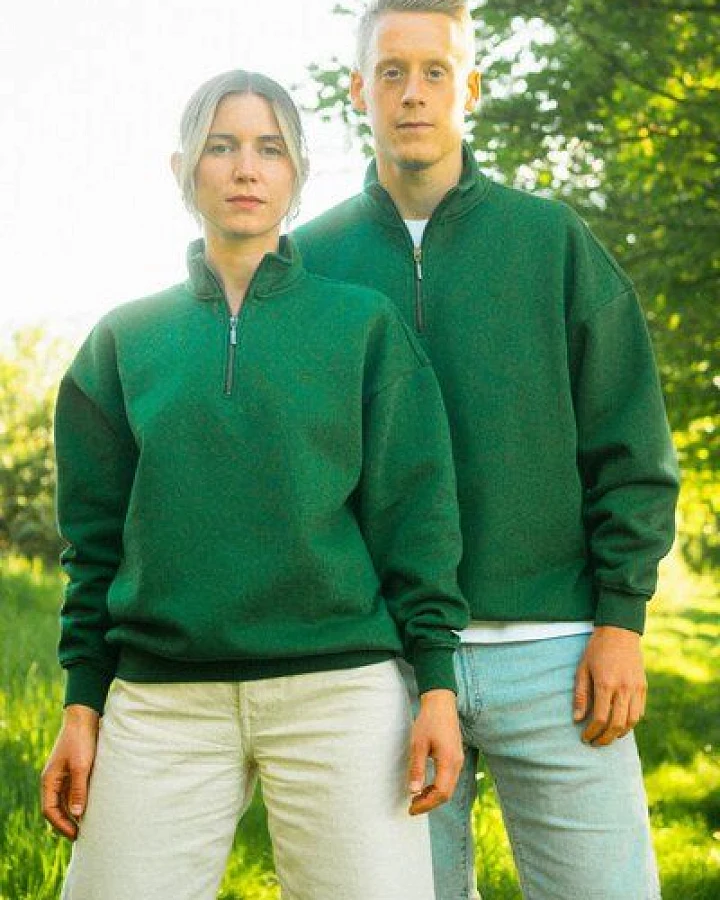 dirts Quarter Zip Sweater Oversized