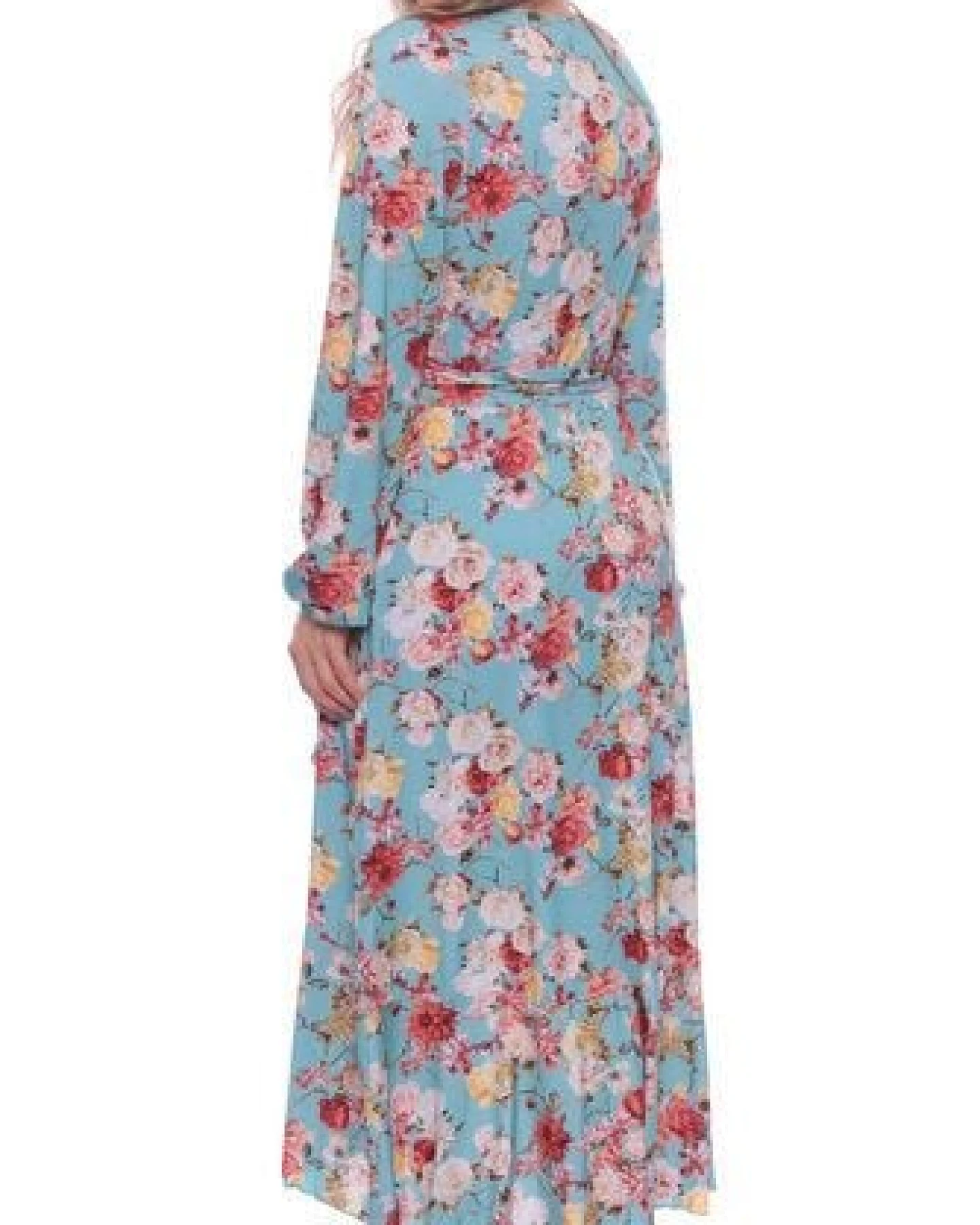 Ingoria EWELIN Wickelkleid mit Volant aus TENCEL Modal mit Blumen Print – Ansicht 3