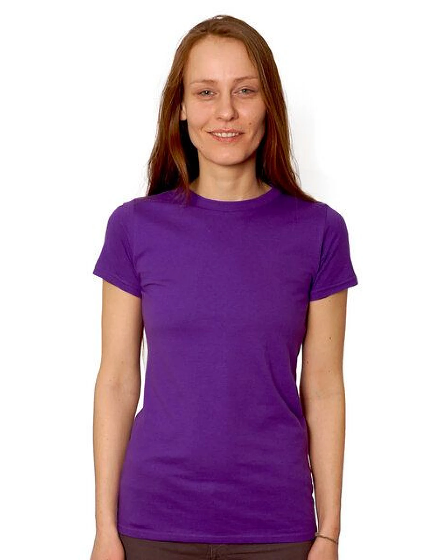 HANDGEDRUCKT "Tagpfauenauge 01" Schmetterling Frauen-T-SHIRT von Earth Positiv Biobaumwolle – Ansicht 2