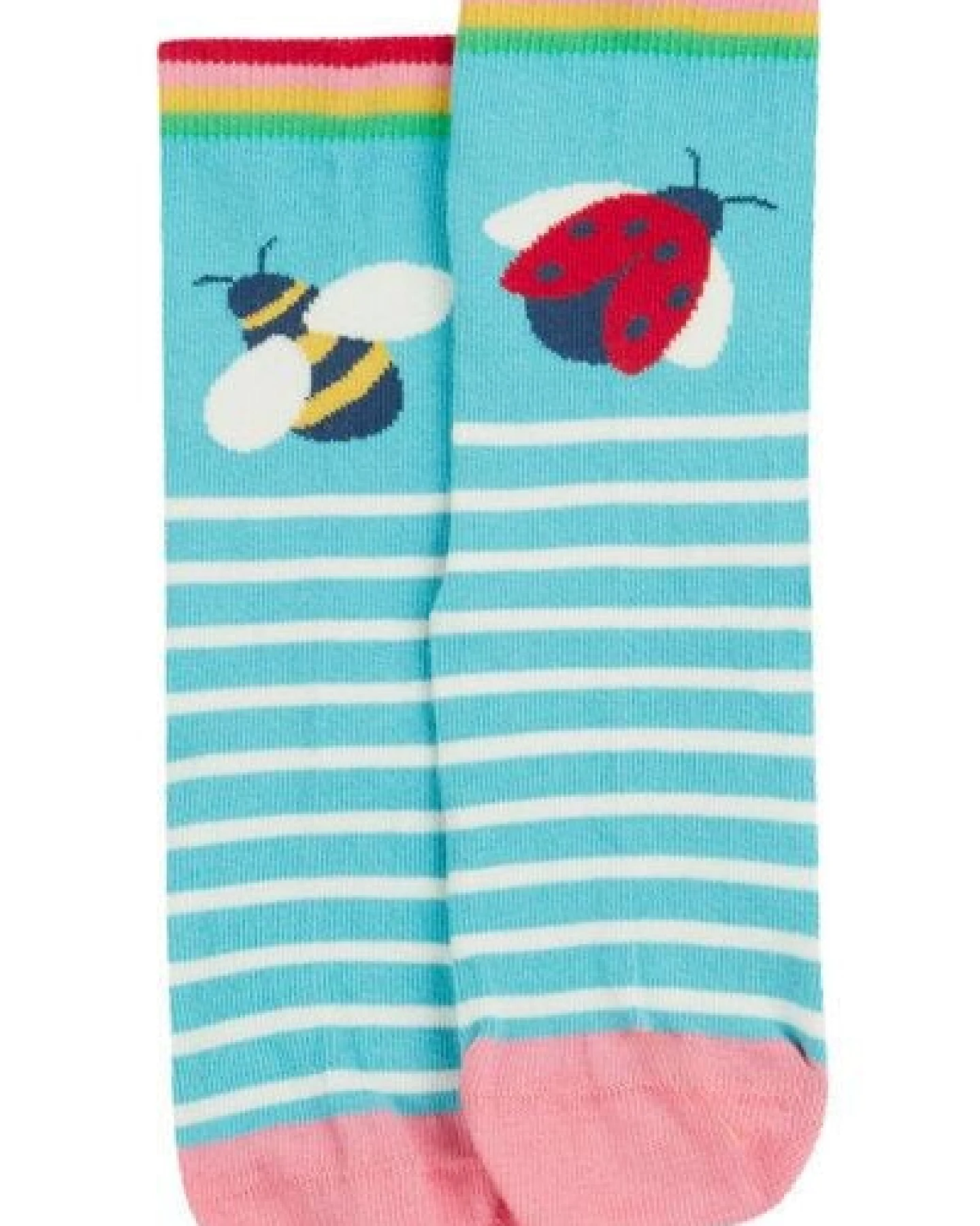 Frugi Kindersocken in Dreierpack mit Erdbeeren – Ansicht 3
